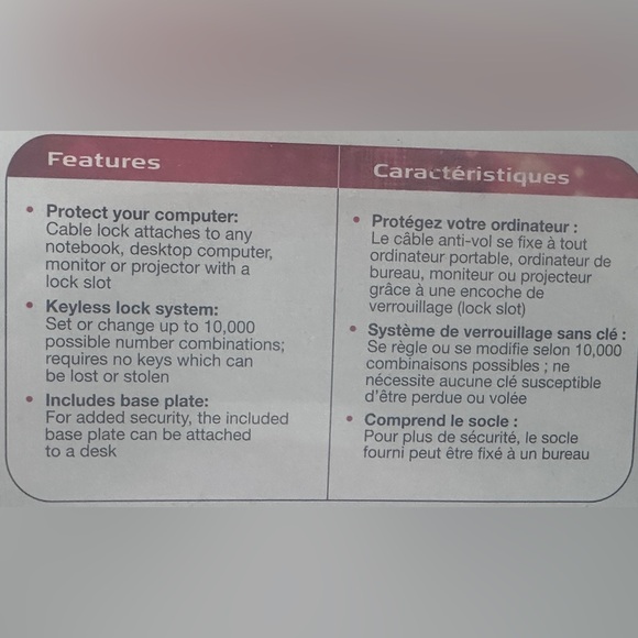 Brand New Targus Notebook Security Defcon CL Combo Cable Lock - Picture 3 of 5